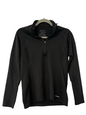 PATAGONIA Capilene Lightweight Zip Neck Base Layer Black Gorpcore Size Small